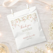 Wild Roos Country Bruiloft Bedankzakje (Geknipt)