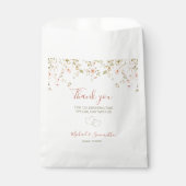 Wild Roos Country Bruiloft Bedankzakje (Voorkant)