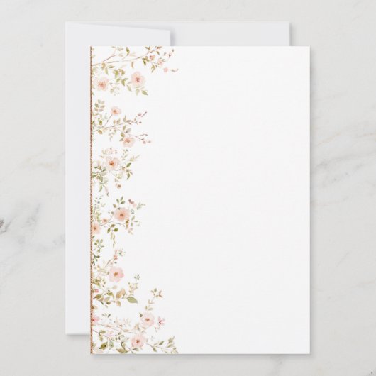 Wild Roos Country Bruiloft Save The Date (Achterkant)