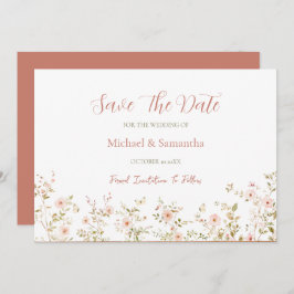 Wild Roos Country Bruiloft Save The Date