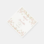 Wild Roos Country Bruiloft Servet (Hoek)