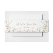 Wild Roos Country Bruiloft Uitnodigingen Wikkel (Voorkant Voorbeeld)