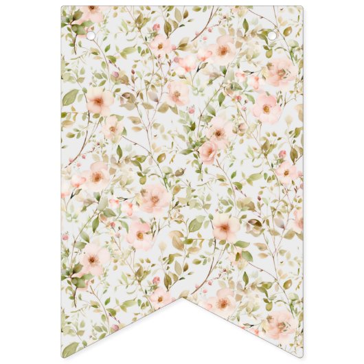 Wild Roos Eerste Verjaardagsfoto Vlaggetjes (Eerste vlag)