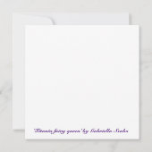 Wild roos faire vierkant wenskaart kaart (Achterkant)