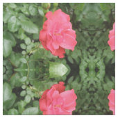 Wild Roos Floral Patterned Fabric Stof (Close Up)