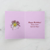 Wild Roos Flower Birthday Kaart voor schoonzus (Binnen)