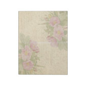 Wild roos  handschrift notitieblok (Linkerzijde)