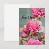 Wild Roos Hartelijk dank Bedankkaart (Voorkant / Achterkant)
