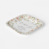 Wild Roos Kinder Eerste Verjaardagspapier Bord (Gebogen)