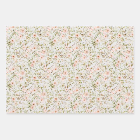 Wild Roos Kinderen Verjaardag Inpakpapier Vel (Voorkant 2)