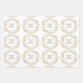 Wild Roos Kinderen Verjaardag Inpakpapier Vel (Voorkant)