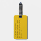 Wild Roos naadloos patroonpatroon Bagagelabel (Achterkant verticaal)