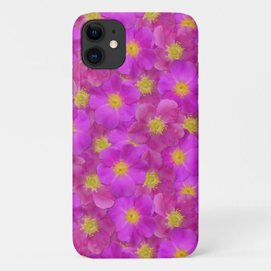 Wild Roos naadloos patroonpatroon Case-Mate iPhone Case (Achterkant)