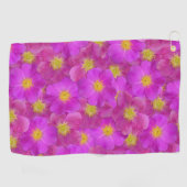 Wild Roos naadloos patroonpatroon Golfhanddoek (Horizontaal)