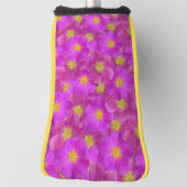 Wild Roos naadloos patroonpatroon Golfheadcover (Draai 90)