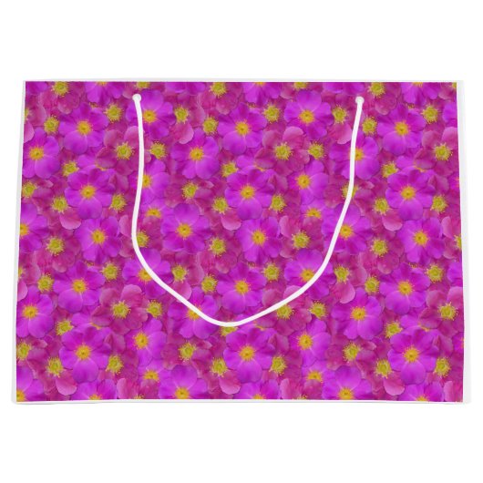 Wild Roos naadloos patroonpatroon Groot Cadeauzakje (Voorkant)