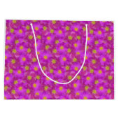 Wild Roos naadloos patroonpatroon Groot Cadeauzakje (Achterkant)