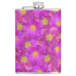 Wild Roos naadloos patroonpatroon Heupfles