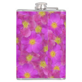 Wild Roos naadloos patroonpatroon Heupfles (Achterkant)