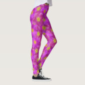 Wild Roos naadloos patroonpatroon Leggings (Rechts)