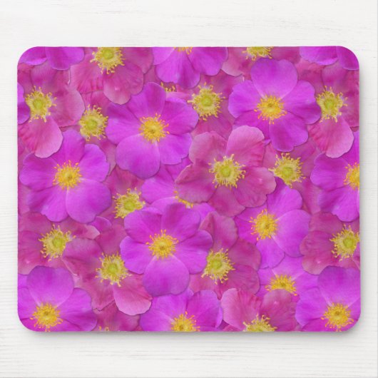 Wild Roos naadloos patroonpatroon Muismat (Voorkant)