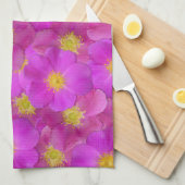 Wild Roos naadloos patroonpatroon Theedoek (Quarter Fold)