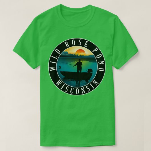 Wild Roos Pond Wisconsin Vist T-shirt (Design voorkant)