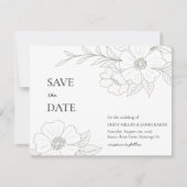 Wild Roos Sage Eenvoudig De datum opslaan Save The Date (Voorkant)