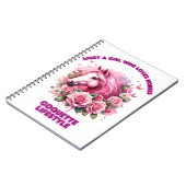 "Wild Roos Spirit"Coquette Notitieboek (Linkerzijde)