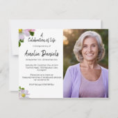 Wild Roos Viering van het Leven Fotokaart Kaart (Voorkant)