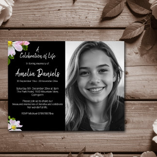 Wild Roos Viering van het Leven Fotokaart Kaart