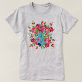 Wild Roos Viool T-shirt Dames (Design voorkant)