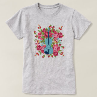 Wild Roos Viool T-shirt Dames