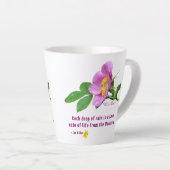 Wild Roos Wildflower Rain Quote Latte Mok (Rechterhoek)