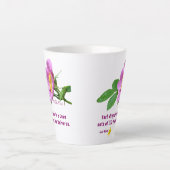 Wild Roos Wildflower Rain Quote Latte Mok (Voorkant)