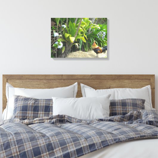 Wild Rooster Canvas Afdruk (Insitu (Slaapkamer))
