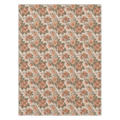 Wild Rose Blooms In Earthy Shades Of Terracotta Tafelkleed (Voorkant)