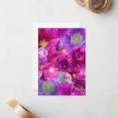 Wild Rose Collage Notitiekaartje (Voorkant / Achterkant in situ)