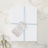 Wild Rose Country Bruiloft Cadeaulabel (Met Touw)