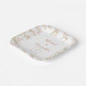 Wild Rose Country Bruiloft Papieren Bordje (Gebogen)