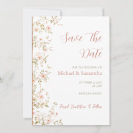 Wild Rose Country Bruiloft Save The Date