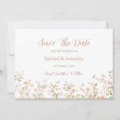 Wild Rose Country Bruiloft Save The Date (Voorkant)