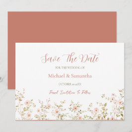 Wild Rose Country Bruiloft Save The Date