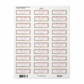 Wild Rose Woods Exotische Bloementuin Trouwen Etiket (Full Sheet)