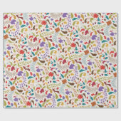 Wild Rose Woods Exotische Bloementuin Trouwlocatie Cadeaupapier (Vlak)