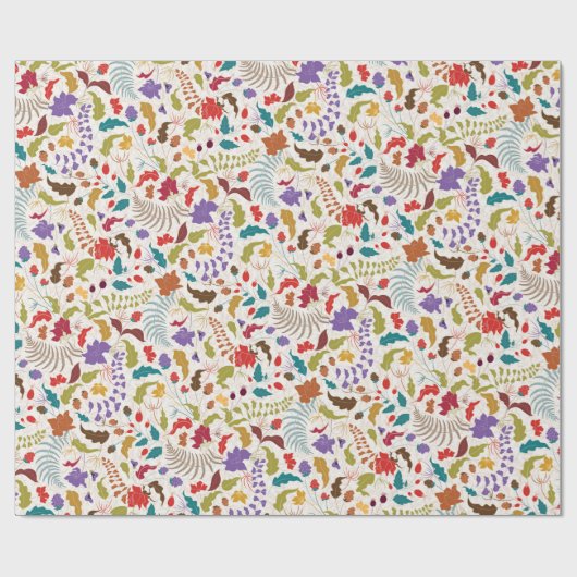 Wild Rose Woods Exotische Bloementuin Trouwlocatie Cadeaupapier (Vlak)