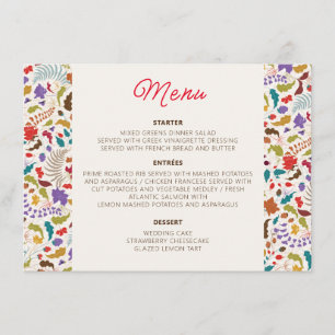 Wild Rose Woods Exotische Bloementuin Trouwlocatie Menu