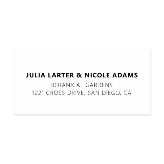 Wild Rose Woods Exotische Bloementuin Trouwlocatie Zelfinktende Stempel (Design)