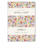 Wild Rose Woods Flower Garden Wedding Place Card Kaart (Voorkant)