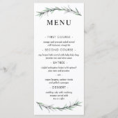 Wild Rosemary Botanical Wedding Menu (Voorkant)